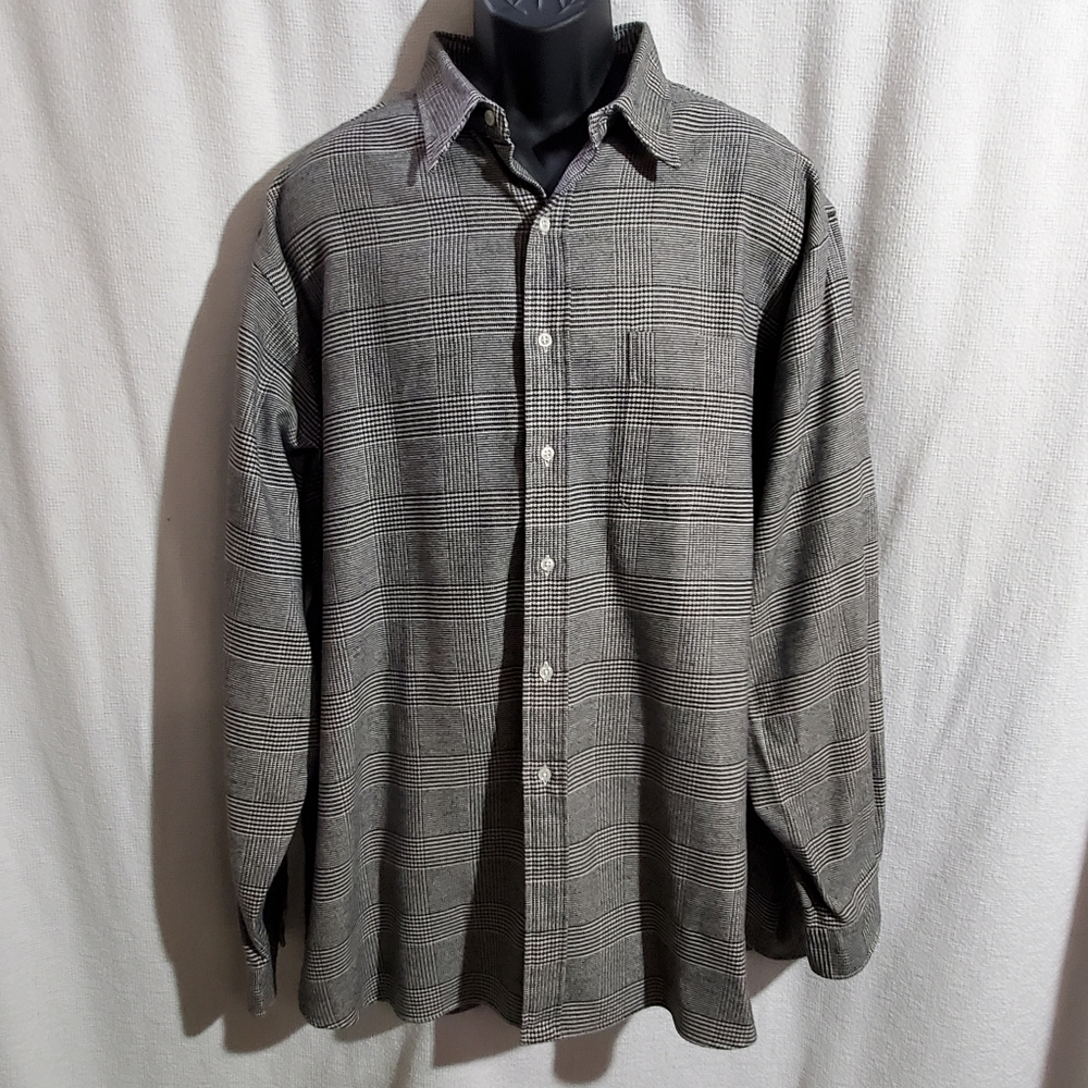 Ralph Lauren Lowell Shirt Black/White Plaid XXL